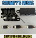 2 Black Heavy Duty Mega Fuse Holder with 3 x ANM Fuses Spend $30 and receive free postage