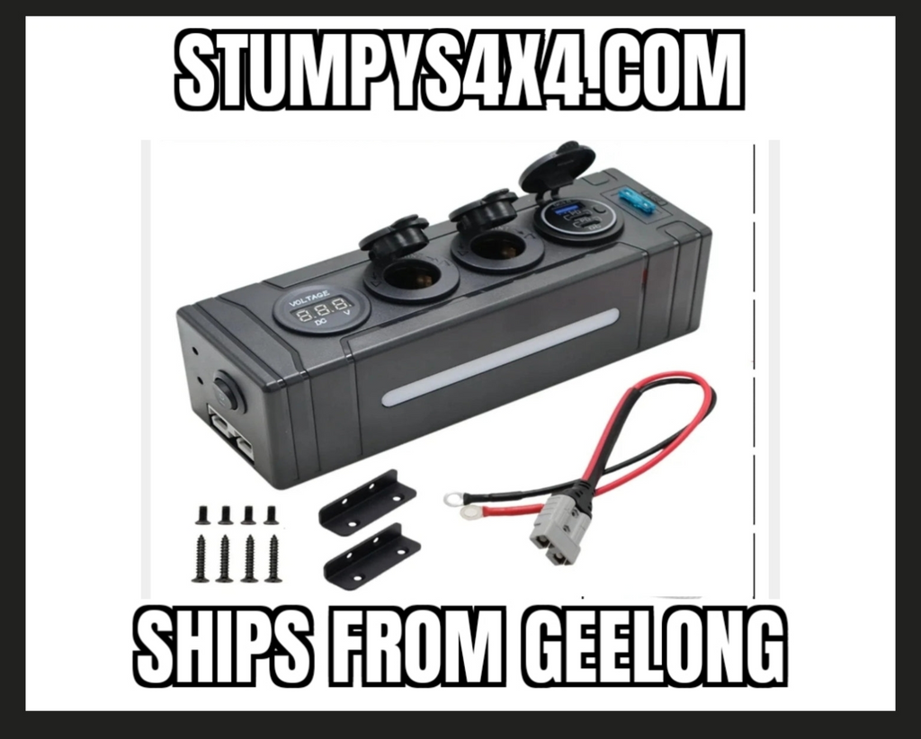 12V / 24V Slimline Power Distribution Hub with QC3.0 USB & Digital Voltmeter free shipping on this item