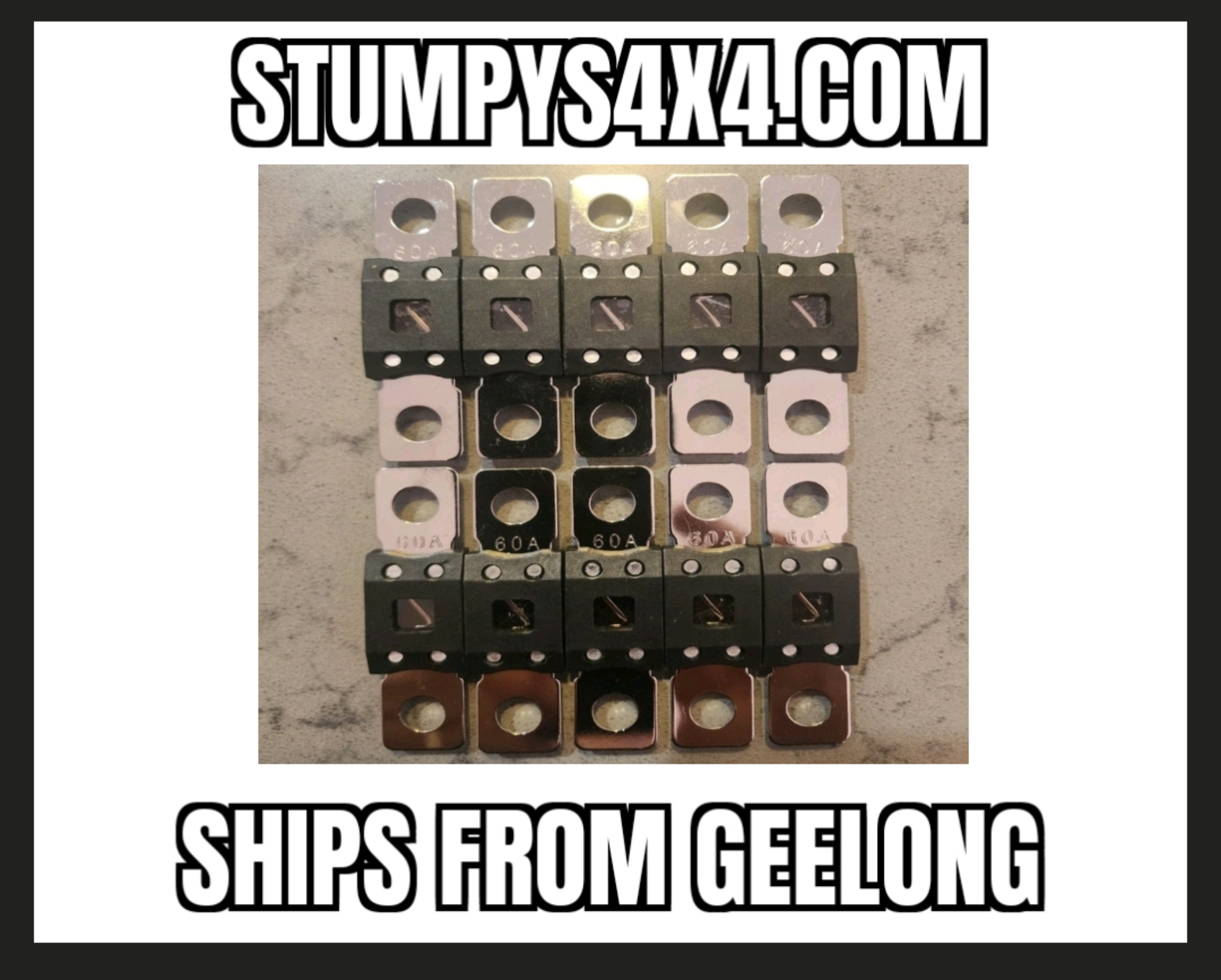 Stumpy’s MEGA Fuses Heavy Duty High Current Bolt-On Protection 40 to 500 amp spend $30 for free shipping