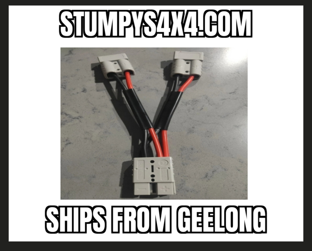 40 Amp Anderson-Style Plug Splitter Cable – Heavy Duty 1-to-2 Y-Adapter (10AWG) Spend $30 and receive free postage