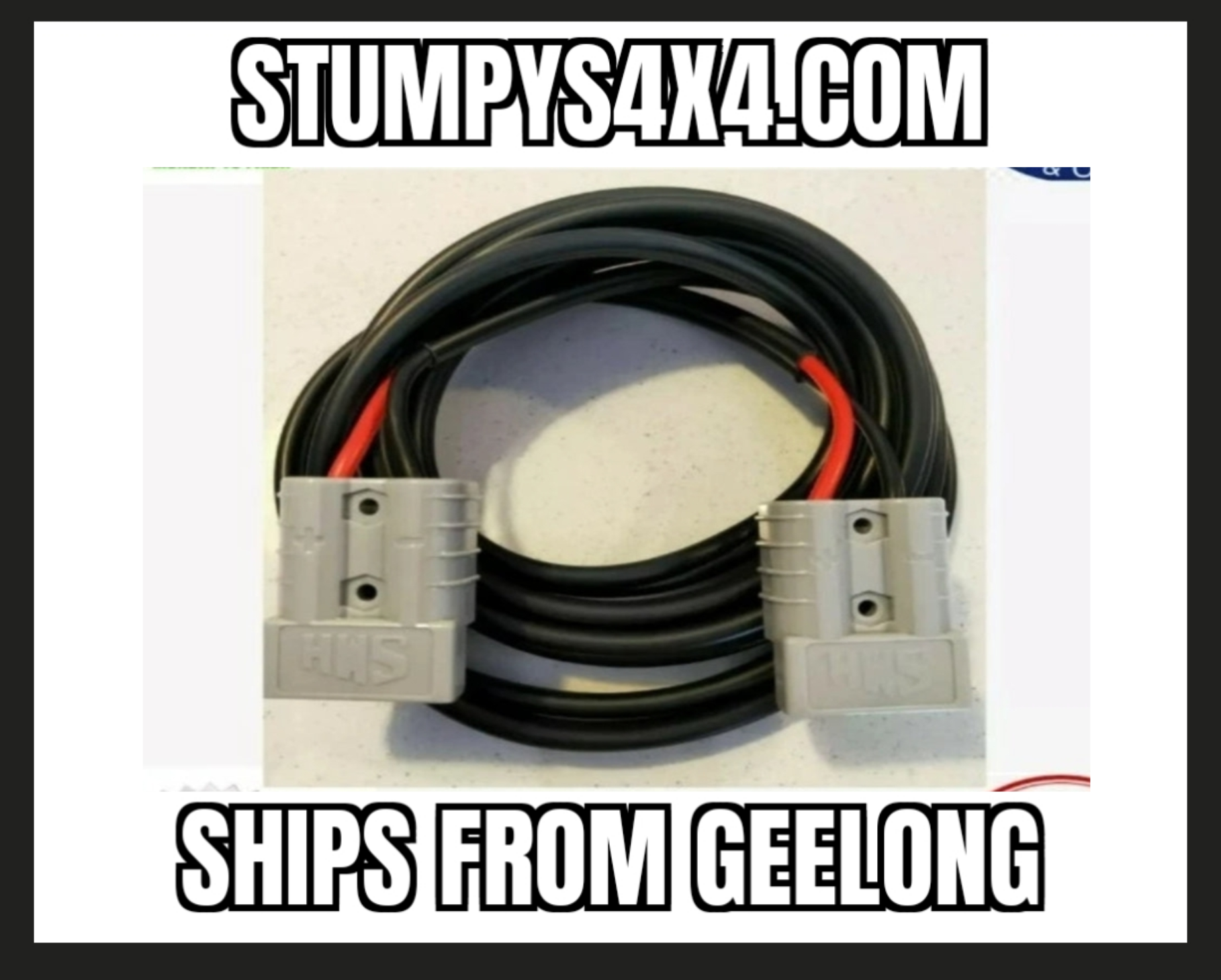 1 meter 40A Anderson Style Extension Lead –  12V/24V Dual Battery Cable Spend $30 and receive free postage