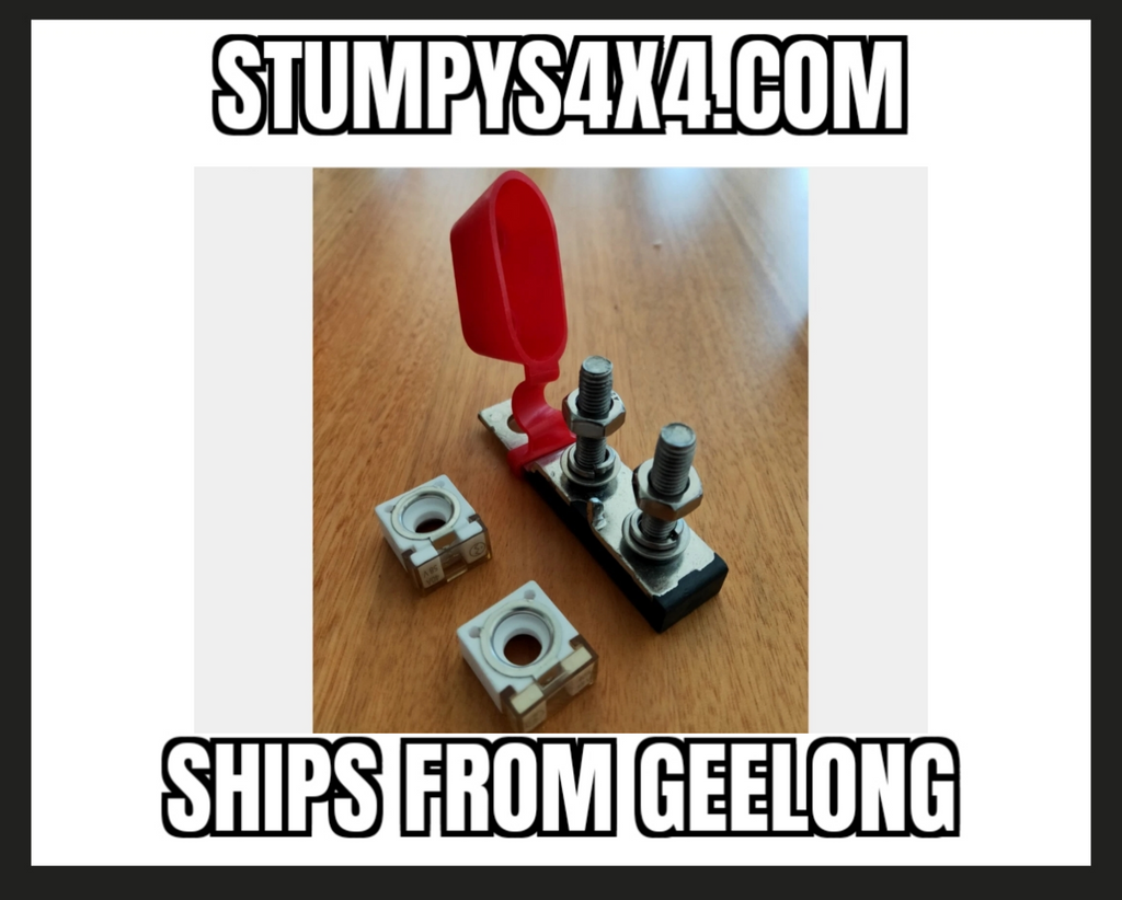 double Marine Rated Battery Fuse Holders M8 Stud Kit with 2 Fuses Spend $30 and receive free postage