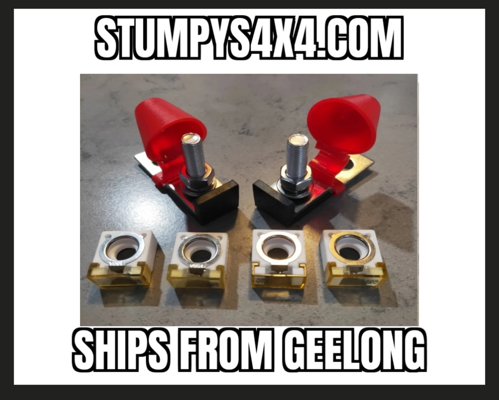 2 X Marine Rated Battery Fuse Holders M8 Stud Kit with 4 Fuses free shipping on this item