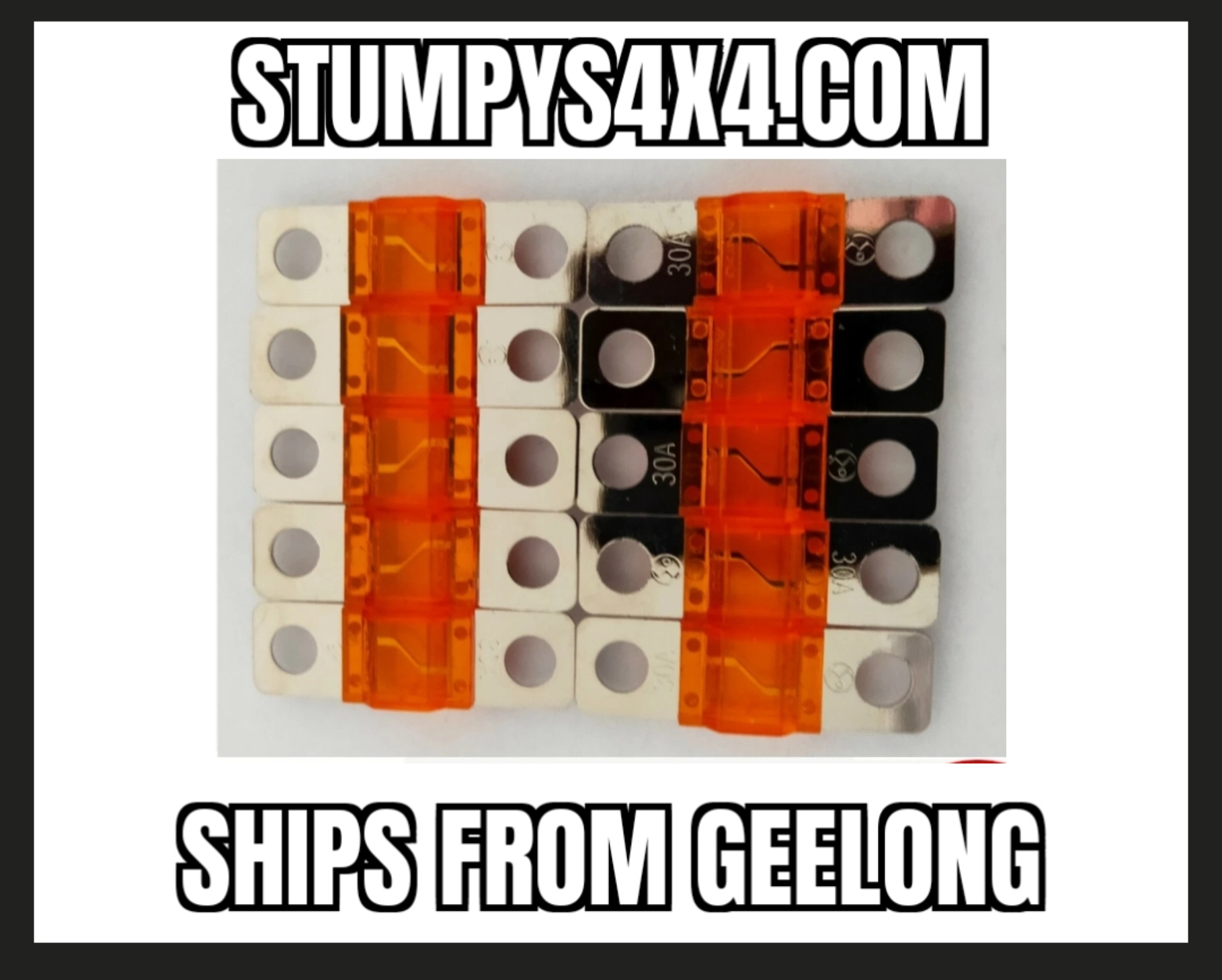10-Pack 30A MIDI Fuses – Automotive, RV & Marine Grade spend $30 instore and receive free tracked postage