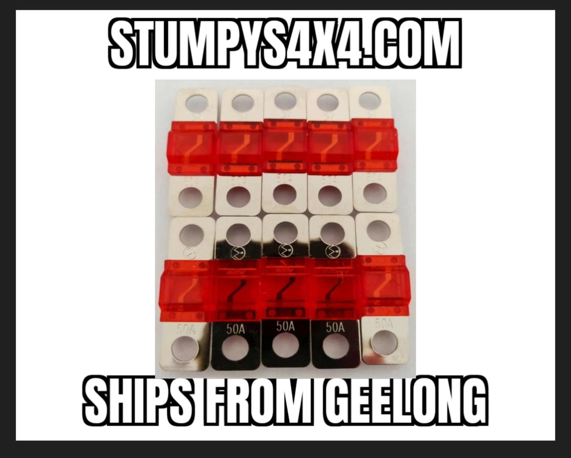 10-Pack 50A MIDI Fuses – Automotive, RV & Marine Grade spend $30 instore and receive free tracked postage