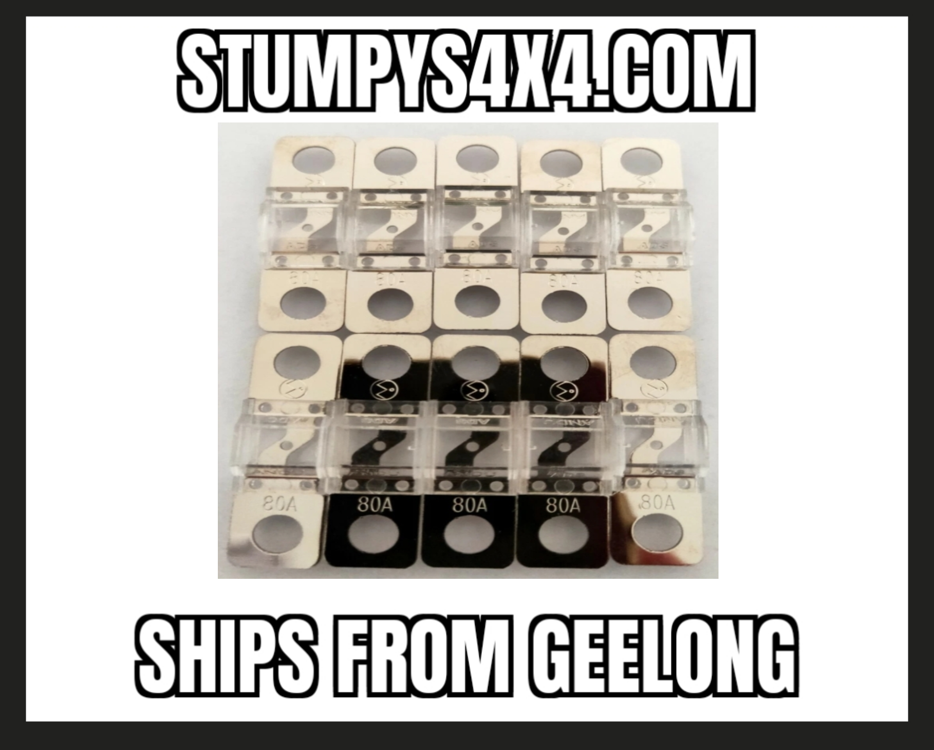 10-Pack 80A MIDI Fuses – Automotive, RV & Marine Grade spend $30 instore and receive free tracked postage
