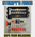 7 way MIDI Fuse Holder Kit with Mega Fuse Inlet | 12V/24V with fuses lugs and heat shrink free postage