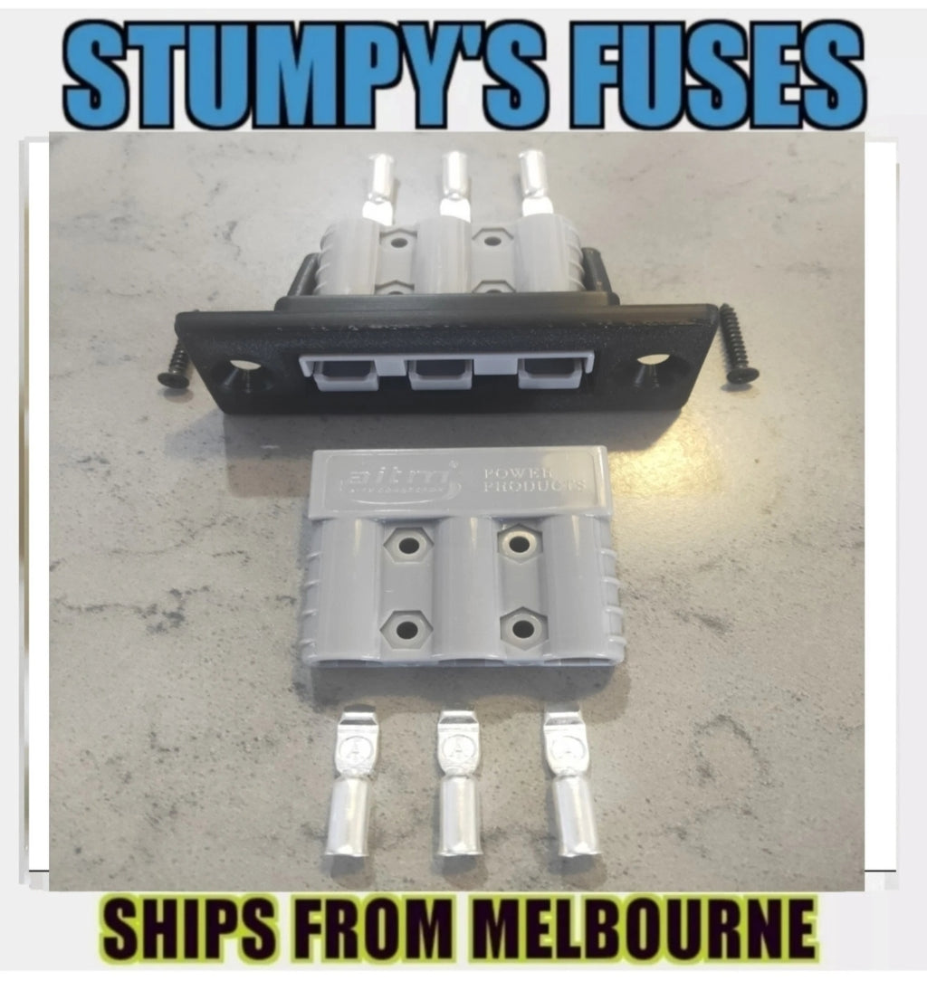 Flush Mount 3-Way Housing Panel with Pair of grey 50A free postage on this item