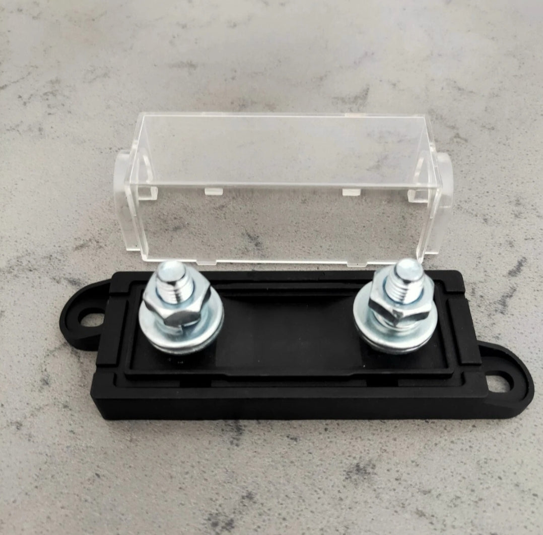 2 X Clear Heavy Duty Mega Fuse Holder with 3 x ANM Fuses Spend $30 and receive free postage