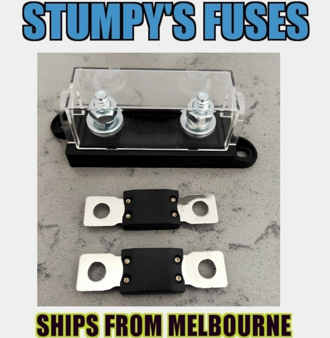 Clear Heavy Duty Mega Fuse Holder with 2 x ANM Fuses Spend $30 and receive free postage