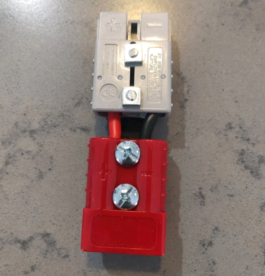 50A Anderson Style Adapter Plug | Red Female to Grey Male Connector Spend $30 and receive free postage