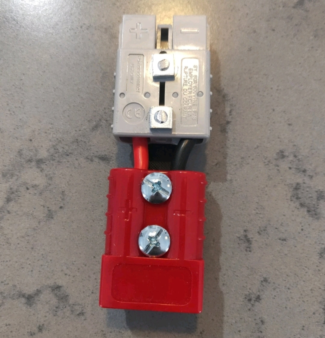 50A Anderson Style Adapter Plug | Red Female to Grey Male Connector Spend $30 and receive free postage