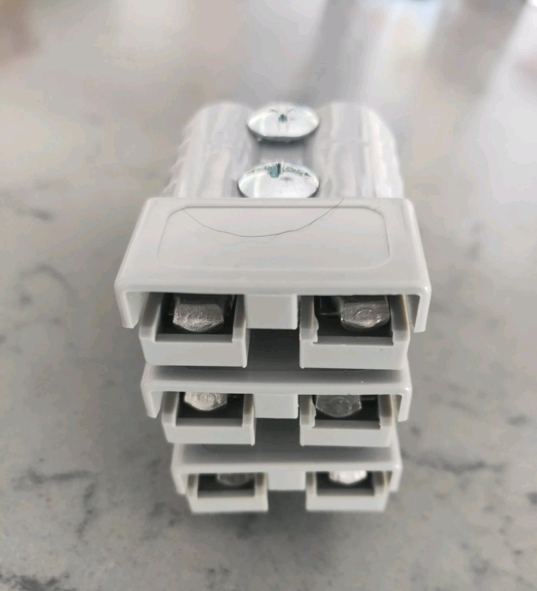 50A Anderson Style Plug Single to Triple Adaptor - Grey Mini Splitter Spend $30 and receive free postage
