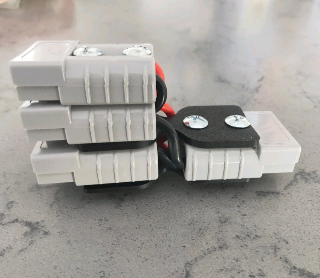 50A Anderson Style Plug Single to Triple Adaptor - Grey Mini Splitter Spend $30 and receive free postage