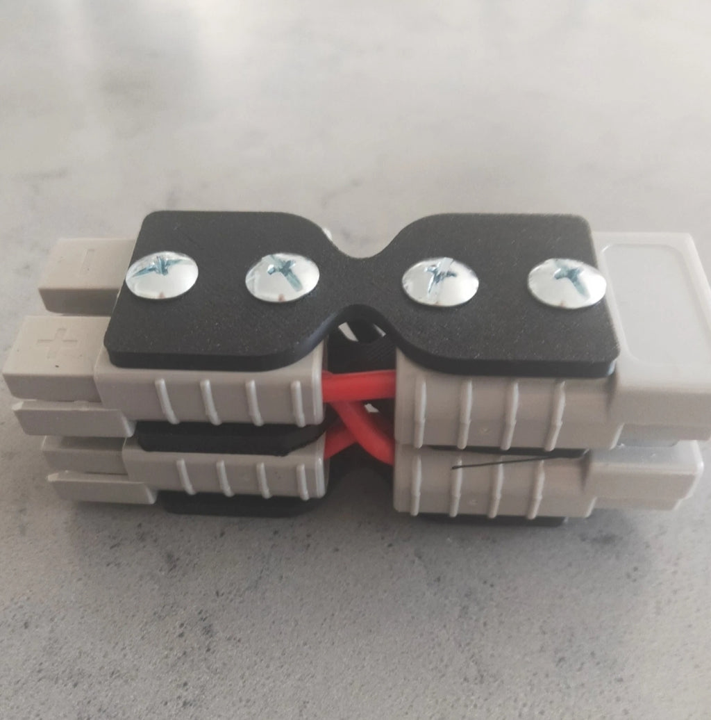50 Amp Anderson Style Plug Double-to-Double Grey Mini Adaptor Spend $30 and receive free postage
