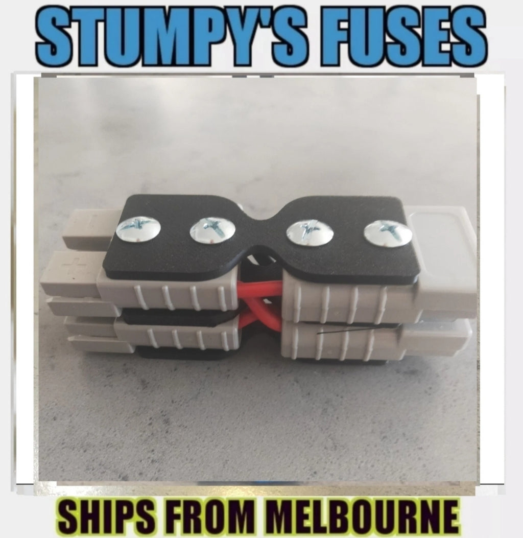 50 Amp Anderson Style Plug Double-to-Double Grey Mini Adaptor Spend $30 and receive free postage