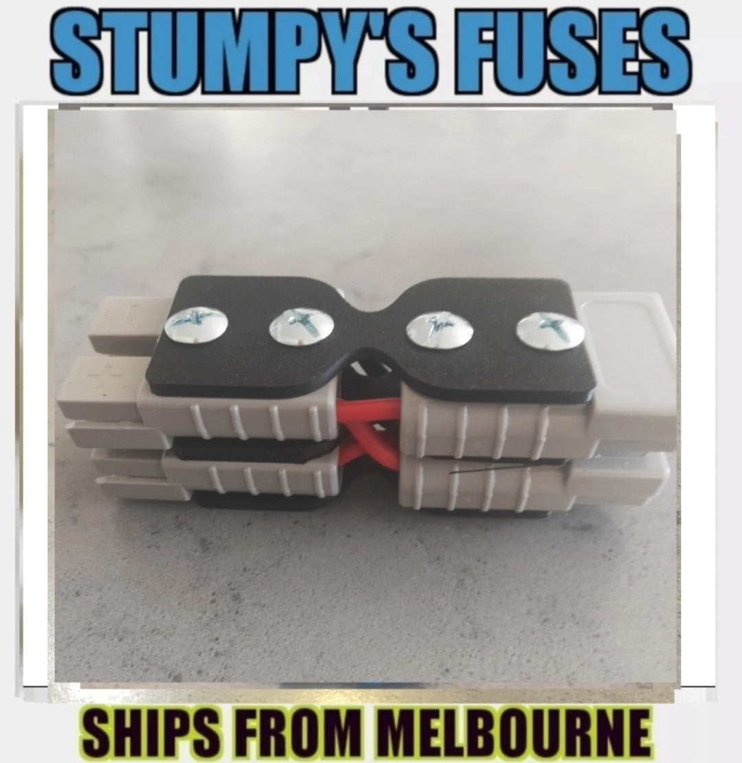 50 Amp Anderson Style Plug Double-to-Double Grey Mini Adaptor Spend $30 and receive free postage