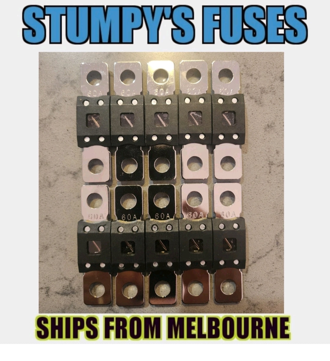 Stumpy’s MEGA Fuses - Heavy Duty High Current Bolt-On Protection (40A to 500A) free shipping on this product