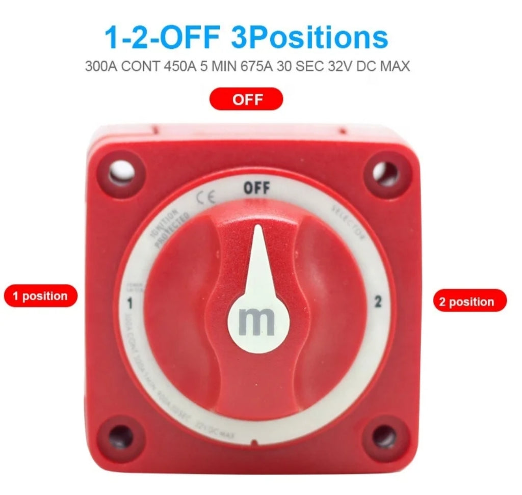 300 amp heavy duty Battery Selector Switch spend $30 in store and get free post
