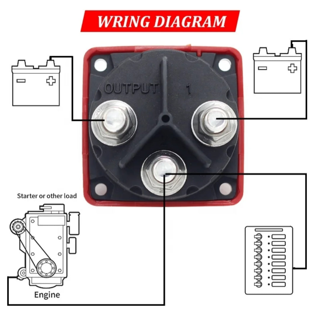300 amp heavy duty Battery Selector Switch spend $30 in store and get free post