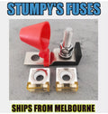 Marine Rated Battery Fuse Holders M8 Stud Kit with 2 Fuses Spend $30 and receive free postage
