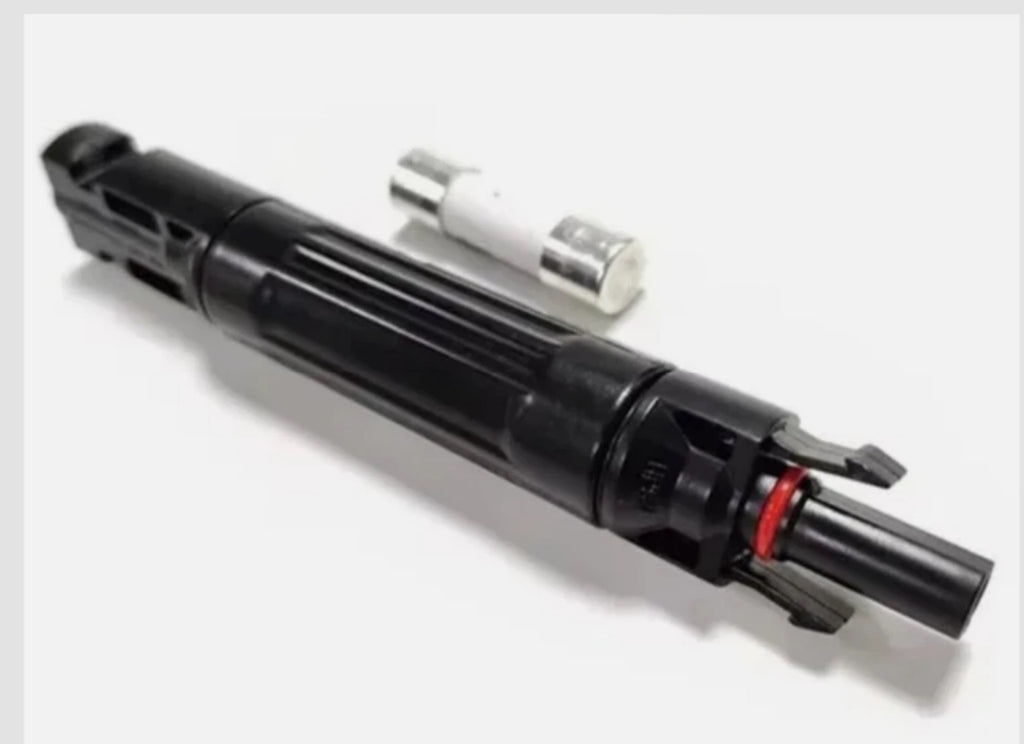 MC4 Waterproof Inline Fuse Holder with Replaceable Solar PV Fuse (1000V DC) 10,15,20 and 30 amp available