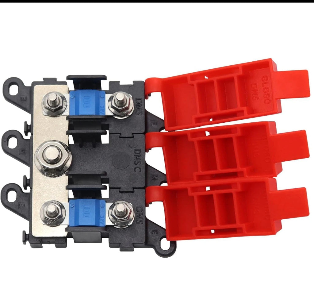 1 to 7 -Way MIDI Fuse Holder Distribution Block – 200A Heavy Duty Multi-Pole Power Distribution Kit