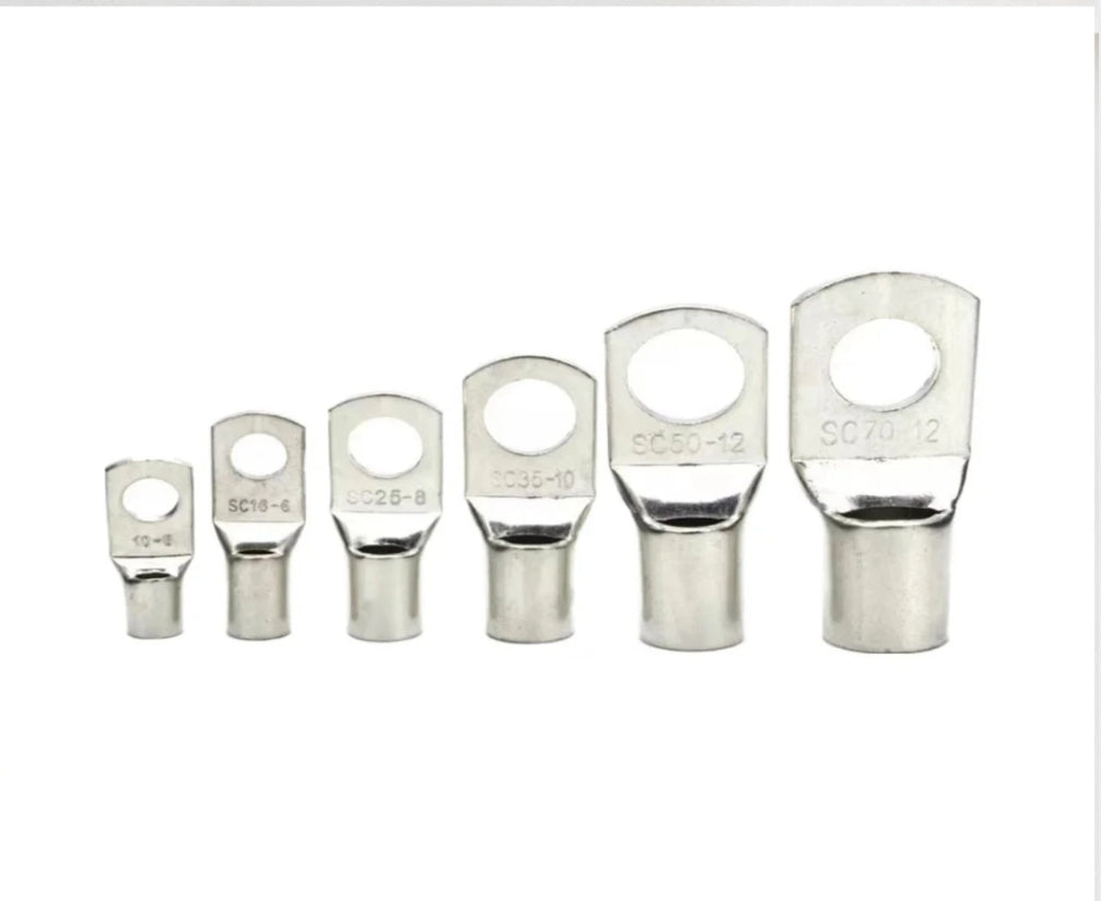10-Pack SC10-6 Tinned Copper Ring Terminals – Corrosion Resistant