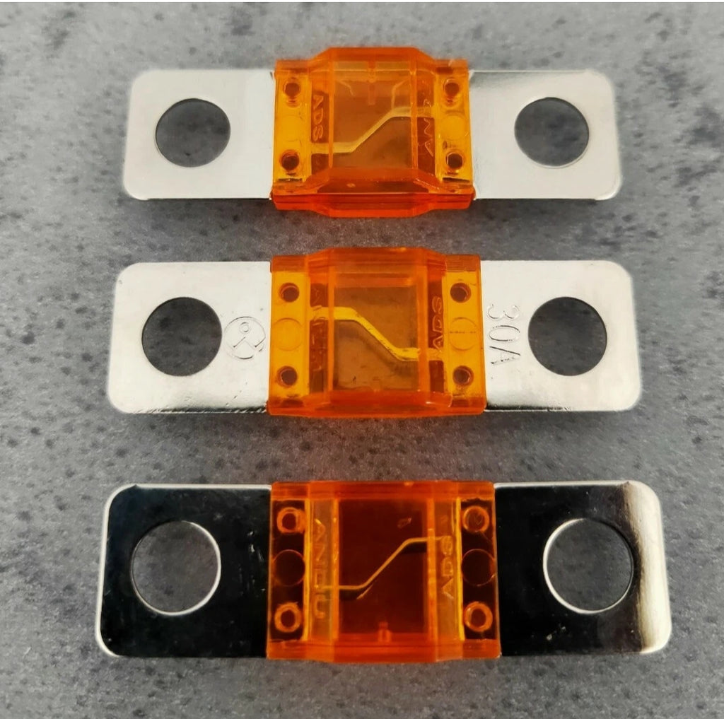3-Pack 30A MIDI Fuses | 30 Amp Bolt-Down Automotive Fuses