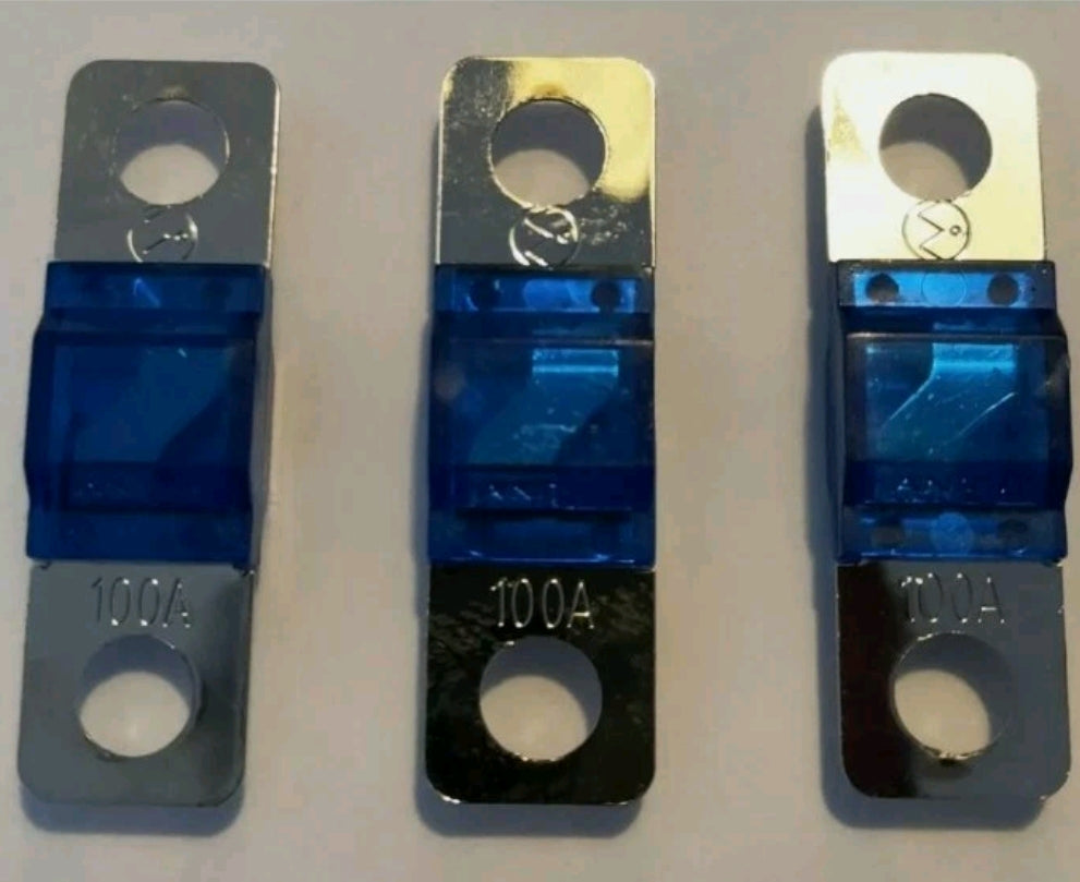 3-Pack 100A MIDI Fuses | 100 Amp Bolt-Down Automotive Fuses